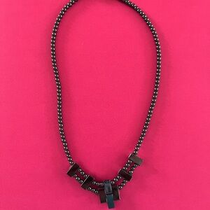 Natural hematite necklace